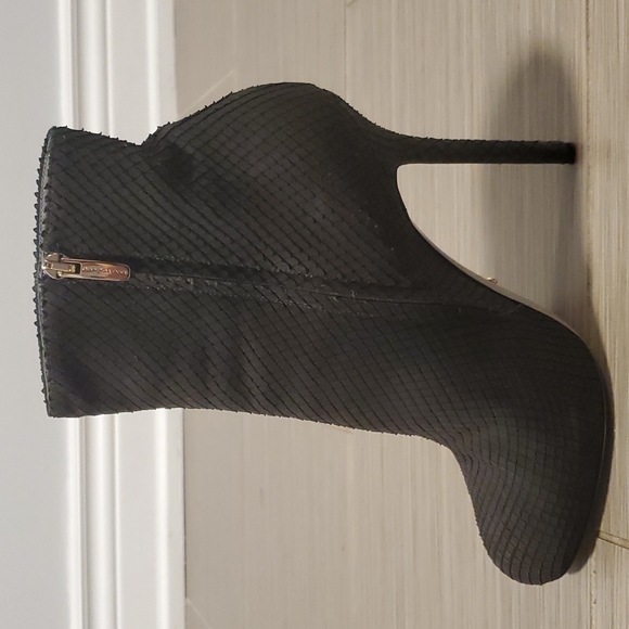 Sergio Rossi Black Booties Size 8 - Picture 1 of 10